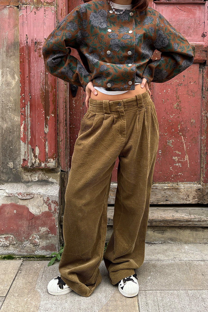 Komodo Lola Olive Corduroy Trousers