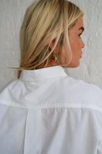 Basic Apparel Vilde White Loose Shirt