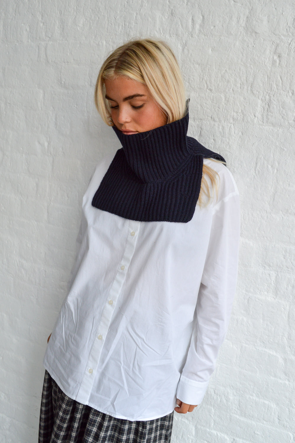 Basic Apparel Vilde White Loose Shirt